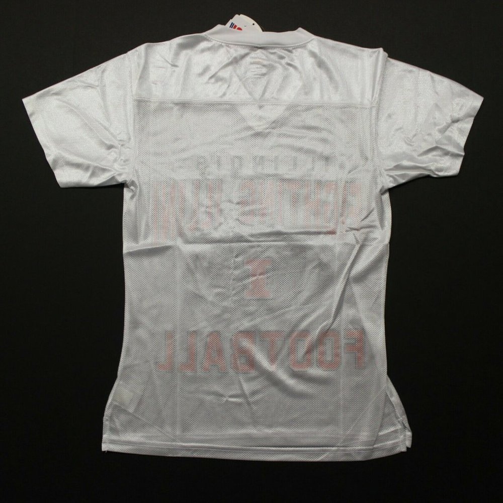 Soffe Illinois Fighting Illini Jersey Medium M White NCAA Football Mesh Shirt - Picture 3 of 3